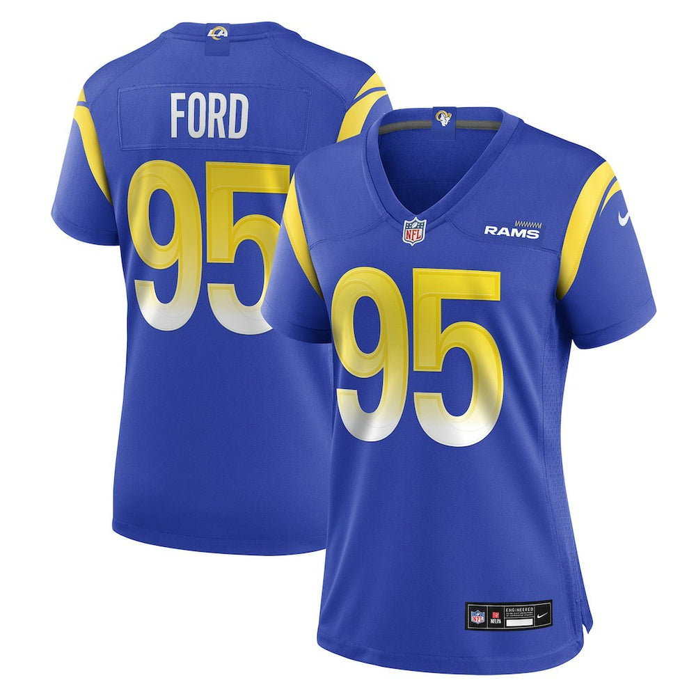 Poona Ford Los Angeles Rams Women's Team Game Jersey - Royal Jerseys