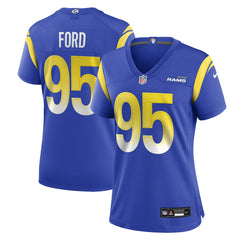 Poona Ford Los Angeles Rams Women's Team Game Jersey - Royal Jerseys