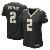 Spencer Rattler New Orleans Saints Women's Team Game Jersey - Black Jerseys
