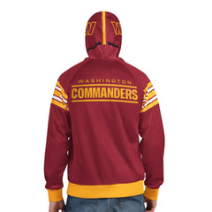 Washington Commanders Pro Player Helmet Full-Zip Hooded Track Jacket - Burgundy/Gold Jackets