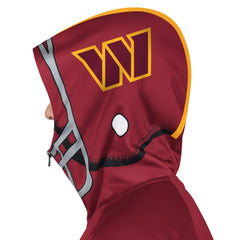 Washington Commanders Pro Player Helmet Full-Zip Hooded Track Jacket - Burgundy/Gold Jackets