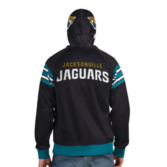 Jacksonville Jaguars Pro Player Helmet Full-Zip Hooded Track Jacket - Black/Teal Jackets