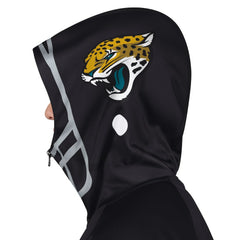 Jacksonville Jaguars Pro Player Helmet Full-Zip Hooded Track Jacket - Black/Teal Jackets