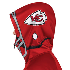 Kansas City Chiefs Pro Player Helmet Full-Zip Hooded Track Jacket - Red/Gold Jackets
