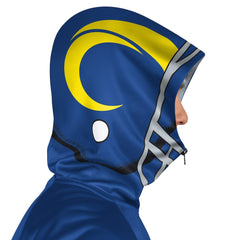 Los Angeles Rams Pro Player Helmet Full-Zip Hooded Track Jacket - Royal/Gold Jackets