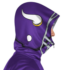 Minnesota Vikings Pro Player Helmet Full-Zip Hooded Track Jacket - Purple/Gold Jackets