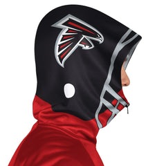 Atlanta Falcons Pro Player Helmet Full-Zip Hooded Track Jacket - Red/Black Jackets