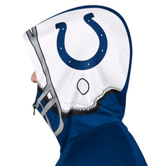 Indianapolis Colts Pro Player Helmet Full-Zip Hooded Track Jacket - Royal/White Jackets