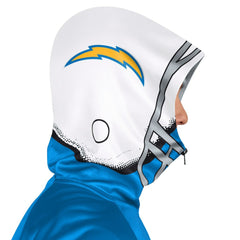 Los Angeles Chargers Pro Player Helmet Full-Zip Hooded Track Jacket - Powder Blue/White Jackets