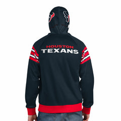 Houston Texans Pro Player Helmet Full-Zip Hooded Track Jacket - Navy/Red Jackets