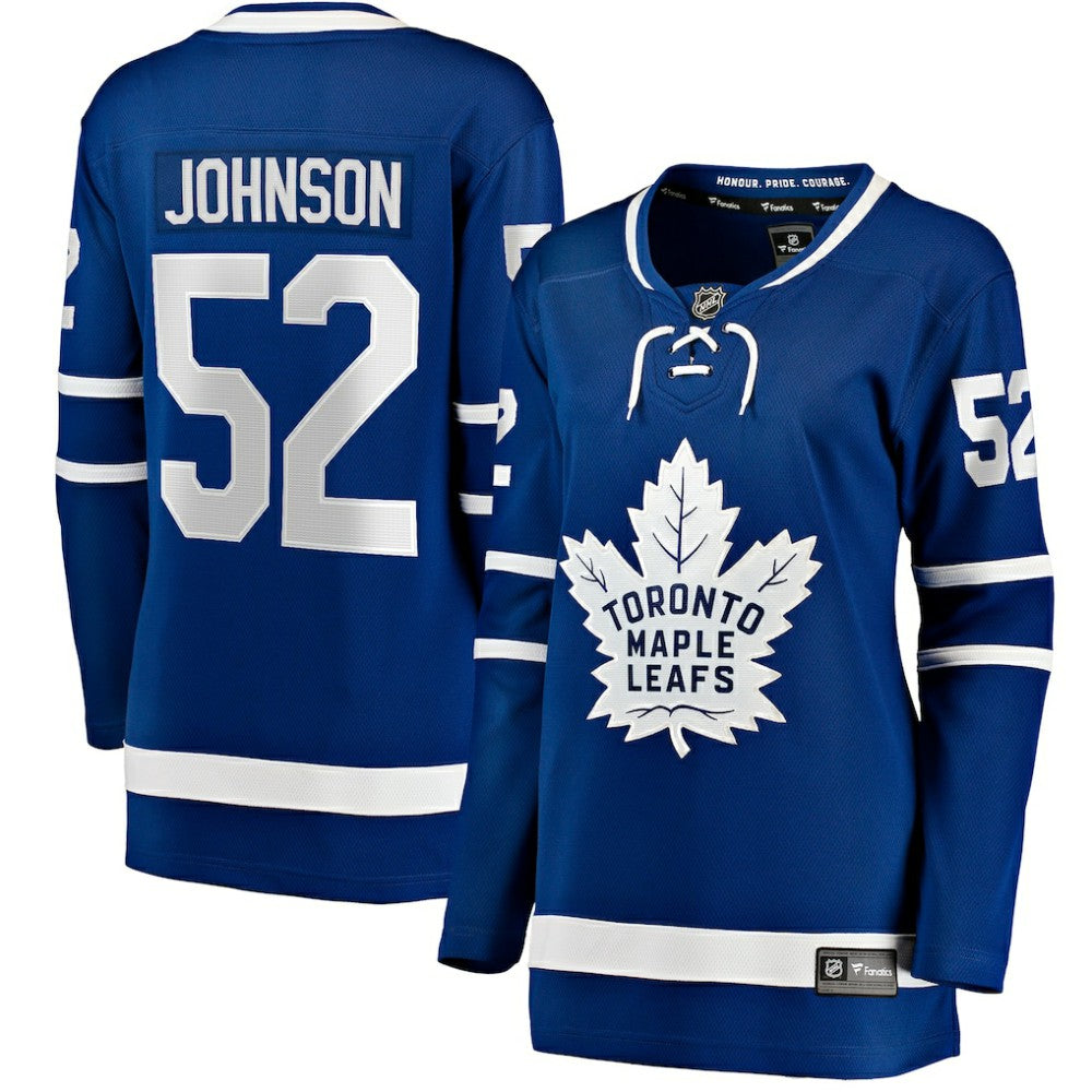Reese Johnson Toronto Maple Leafs Fanatics Women's Home Breakaway Player Jersey - Blue | US 203000011