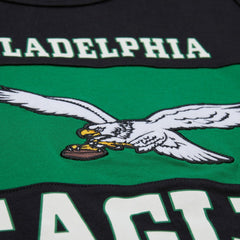 Philadelphia Eagles Retro Colorblock Tank Top - Black Tops