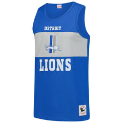 Detroit Lions Retro Colorblock Tank Top - Blue Tops