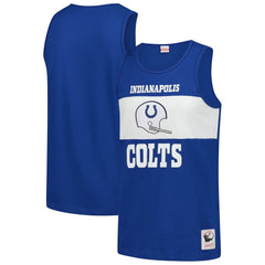 Indianapolis Colts Retro Colorblock Tank Top - Royal Tops