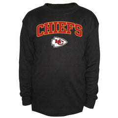 Kansas City Chiefs Big & Tall Thermal Long Sleeve Crew Neck T-Shirt - Black T-shirts