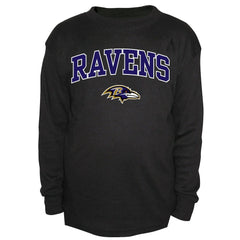 Baltimore Ravens Big & Tall Thermal Long Sleeve Crew Neck T-Shirt - Black T-shirts
