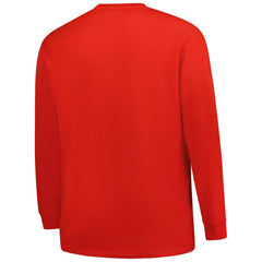 Houston Texans Big & Tall Throwback Thermal Long Sleeve T-Shirt - Red T-shirts