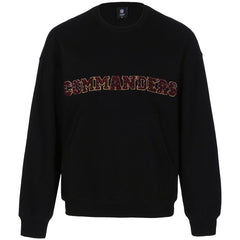 Washington Commanders Cuce Women's Chenille Jeweled Sweatshirt - Black Sweatshirts