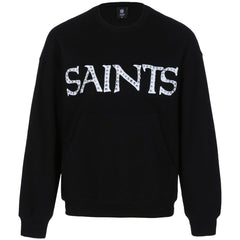 New Orleans Saints Cuce Women's Chenille Jeweled Sweatshirt - Black Sweatshirts