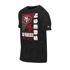San Francisco 49ers New Era Enzyme Washed Oversized T-Shirt - Black T-shirts