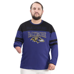 Baltimore Ravens G-III Sports by Carl Banks Adaptive Outlast Long Sleeve T-Shirt - Purple/Black T-shirts