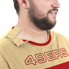 San Francisco 49ers G-III Sports by Carl Banks Adaptive Outlast Long Sleeve T-Shirt - Scarlet/Gold T-shirts