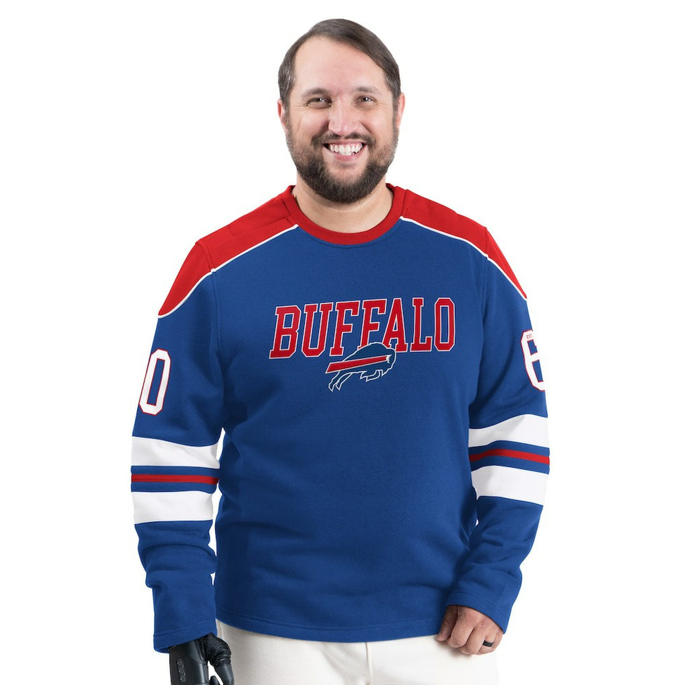 Buffalo Bills G-III Sports by Carl Banks Adaptive Lord Stanley Crewneck Sweatshirt - Royal Sweatshirts