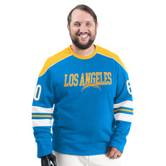 Los Angeles Chargers G-III Sports by Carl Banks Adaptive Lord Stanley Crewneck Sweatshirt - Powder Blue Sweatshirts