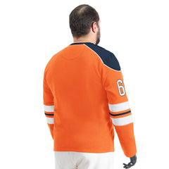 Denver Broncos G-III Sports by Carl Banks Adaptive Lord Stanley Crewneck Sweatshirt - Orange Sweatshirts