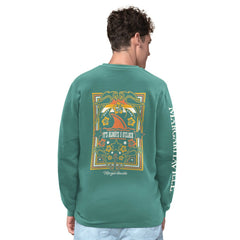 Green Bay Packers Margaritaville Five O'Clock Henley Long Sleeve T-Shirt - Green T-shirts