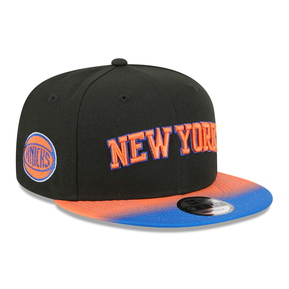 New York Knicks Jersey Hook Statement Edition 9FIFTY Snapback Hat Black/Blue - New Era