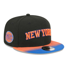 New York Knicks Jersey Hook Statement Edition 9FIFTY Snapback Hat Black/Blue - New Era