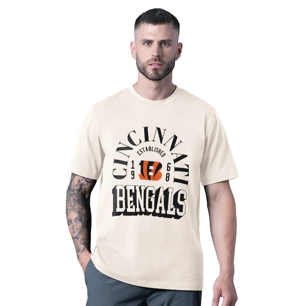 Cincinnati Bengals MSX by Michael Strahan Whiteout Vintage T-Shirt - White T-shirts