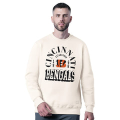Cincinnati Bengals MSX by Michael Strahan Whiteout Tri-Blend Sweatshirt - White Sweatshirts