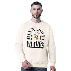 Minnesota Vikings MSX by Michael Strahan Whiteout Tri-Blend Sweatshirt - White Sweatshirts