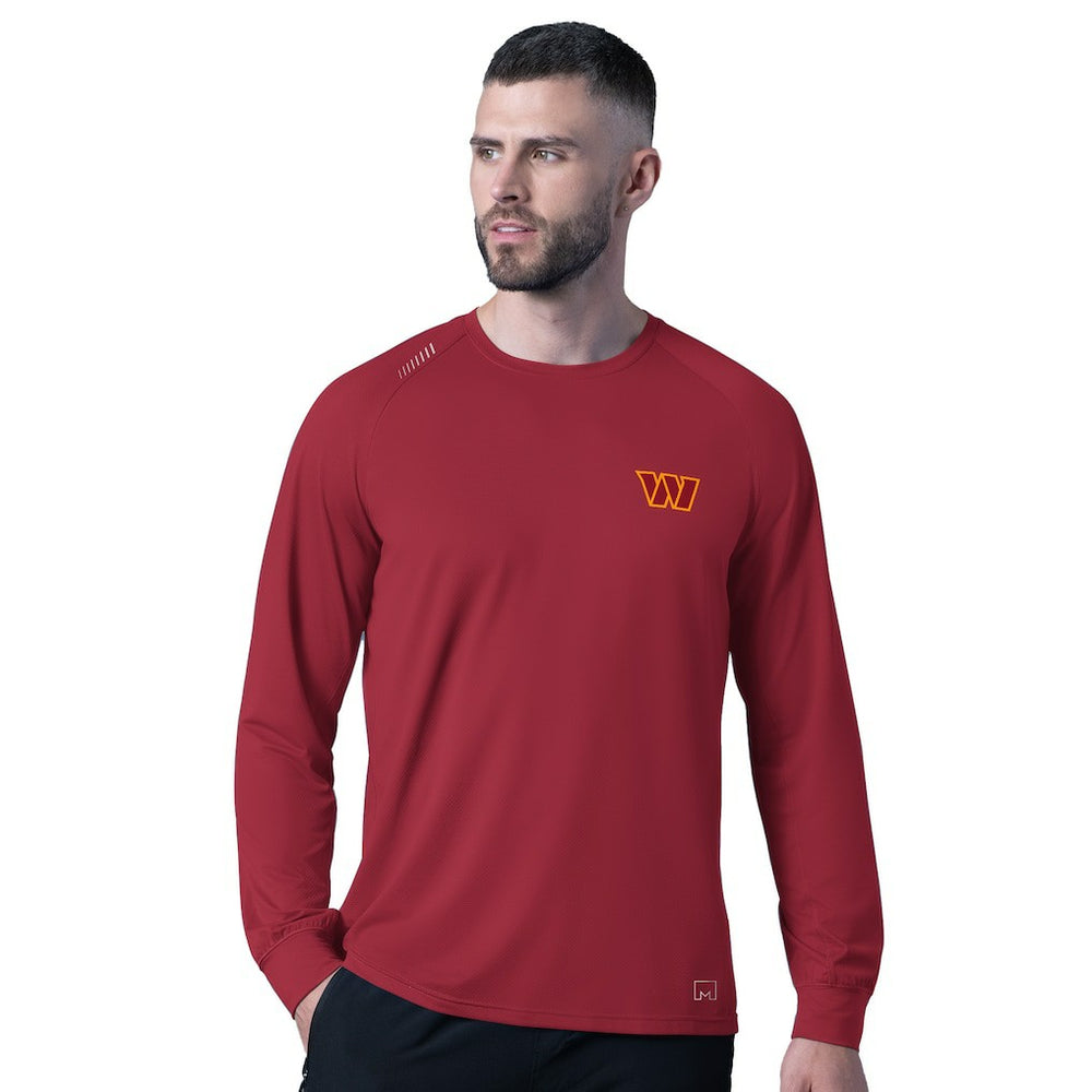 Washington Commanders MSX by Michael Strahan Forward Long-Sleeve T-Shirt - Burgundy T-shirts