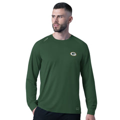 Green Bay Packers MSX by Michael Strahan Forward Long-Sleeve T-Shirt - Green T-shirts