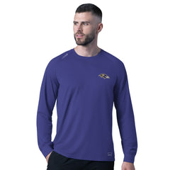 Baltimore Ravens MSX by Michael Strahan Forward Long-Sleeve T-Shirt - Purple T-shirts