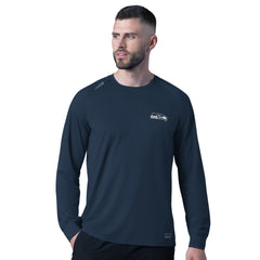 Seattle Seahawks MSX by Michael Strahan Forward Long-Sleeve T-Shirt - Navy T-shirts