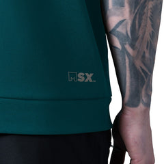 Philadelphia Eagles MSX by Michael Strahan Tri-Blend Rebound Sleeveless Hoodie - Green Hoodies