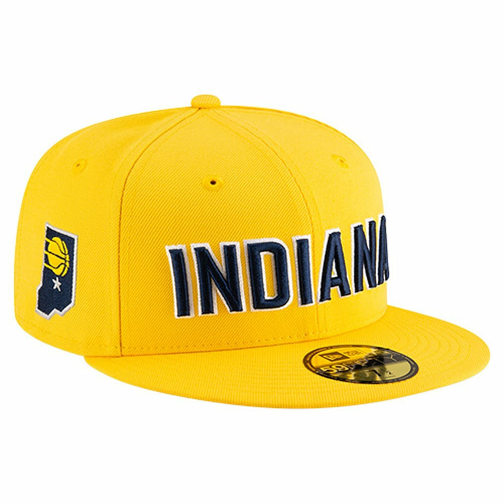 Indiana Pacers Statement Edition Jersey Hook 59Fifty Fitted Hat Gold - New Era