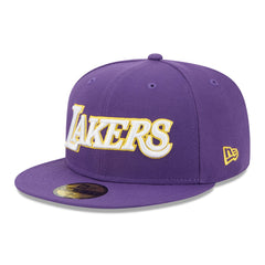 Los Angeles Lakers Jersey Hook Statement Edition 59FIFTY Fitted Hat Purple - New Era