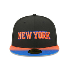 New York Knicks Jersey Hook Statement Edition 59FIFTY Fitted Hat Black/Blue - New Era