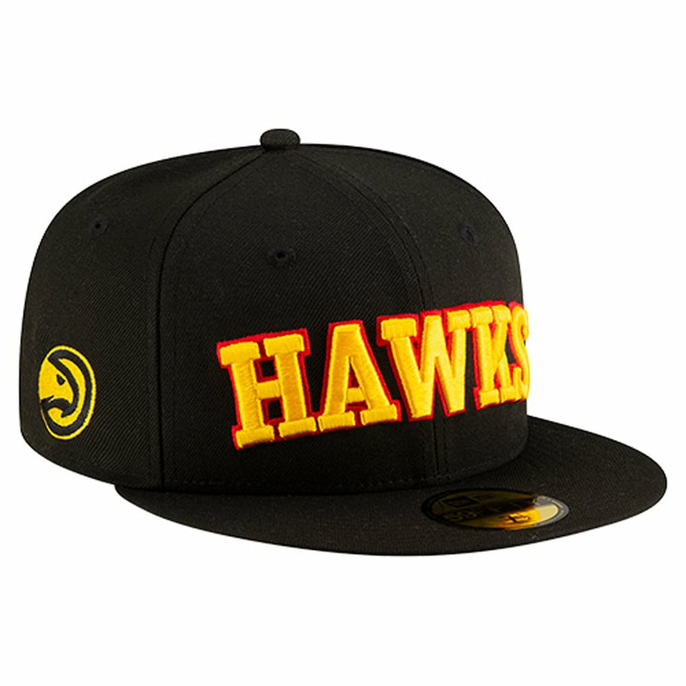 Atlanta Hawks Statement Edition Jersey Hook 59Fifty Fitted Hat Black - New Era