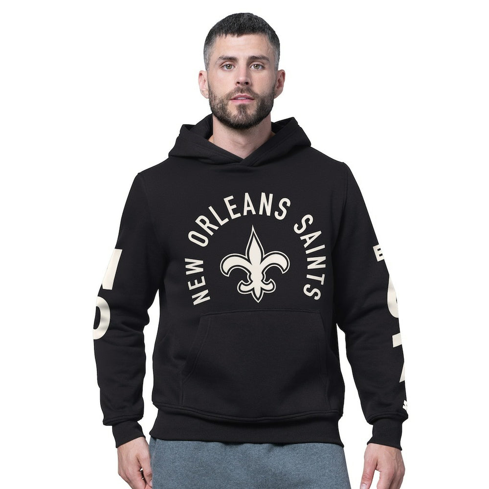 New Orleans Saints Starter Handoff Fleece Hoodie Sweatshirt - Black Hoodies
