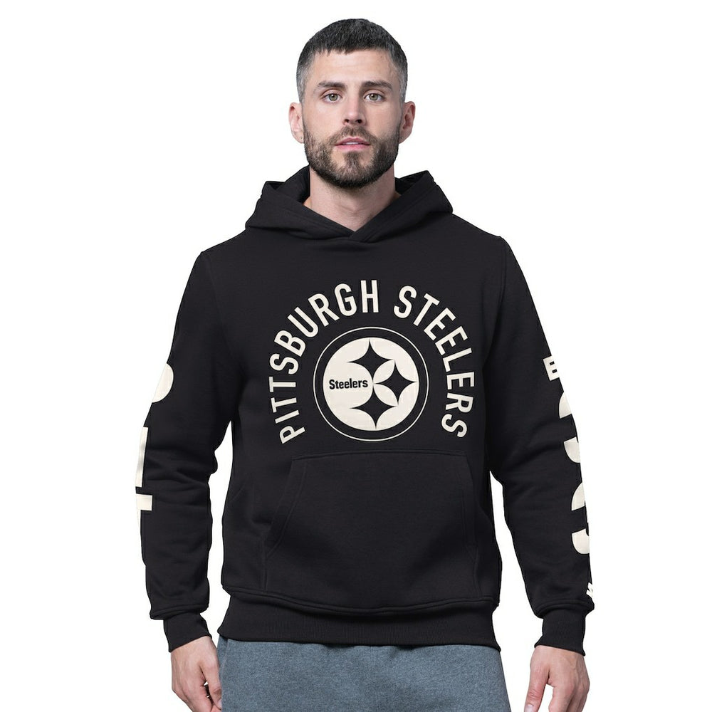 Pittsburgh Steelers Starter Handoff Fleece Hoodie Sweatshirt - Black Hoodies