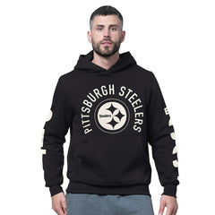 Pittsburgh Steelers Starter Handoff Fleece Hoodie Sweatshirt - Black Hoodies