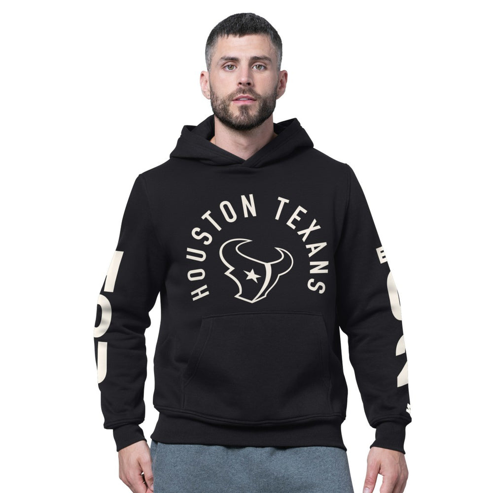 Houston Texans Starter Handoff Fleece Hoodie Sweatshirt - Black Hoodies