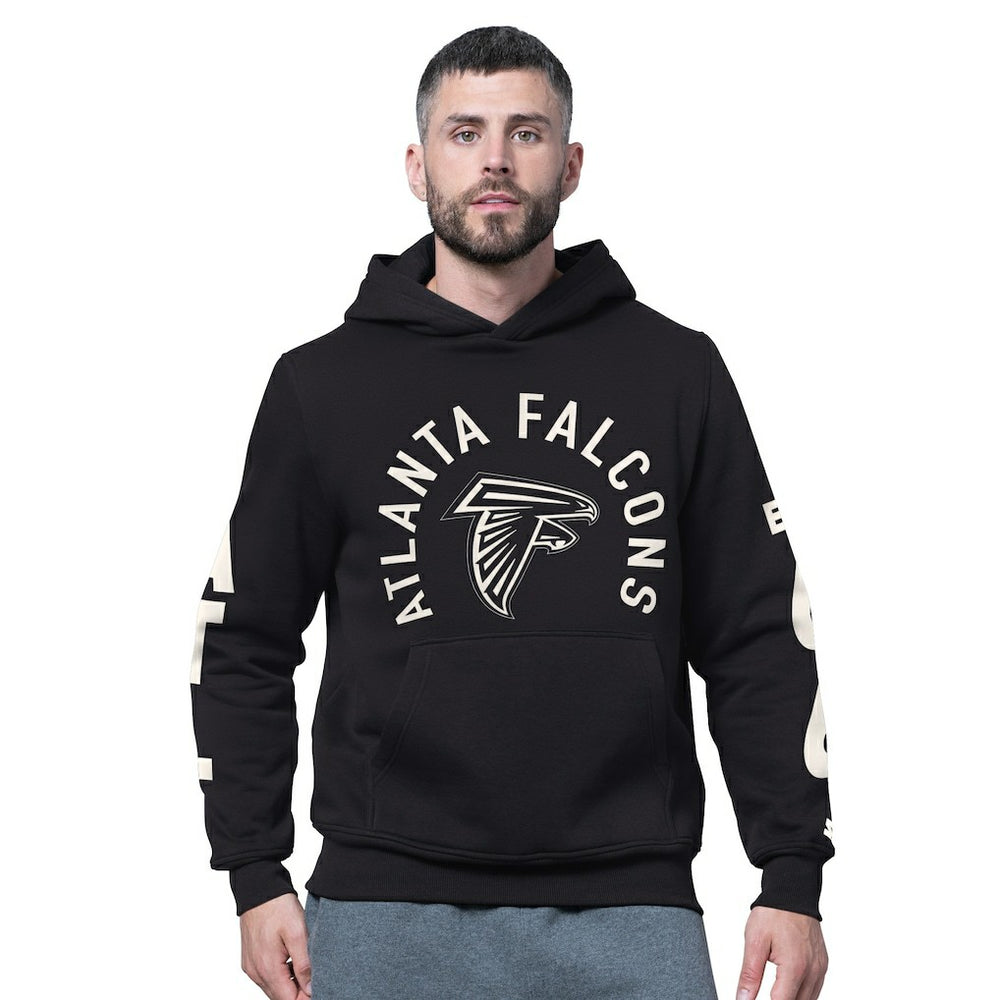 Atlanta Falcons Starter Handoff Fleece Hoodie Sweatshirt - Black Hoodies