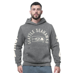 Seattle Seahawks Starter Handoff Vintage Logo Fleece Hoodie Sweatshirt - Charcoal Hoodies